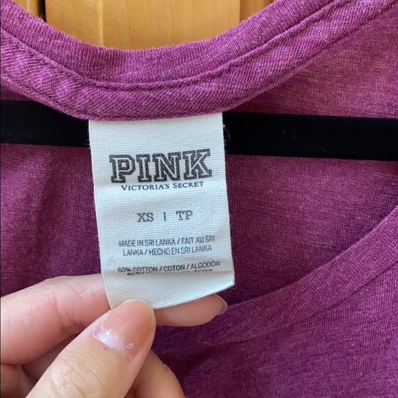 PINK Maroon “Anything But Cardio” Tank - Picture 3 of 5